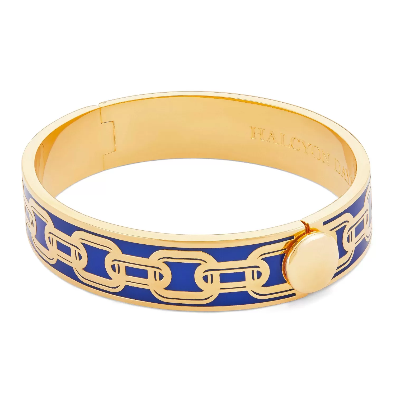 Halcyon Days Chain Cobalt & Gold Bangle | Sale