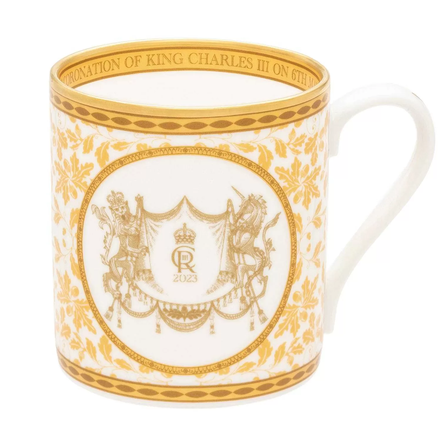 Halcyon Days Coronation Gold English Fine Bona China Mug | Cheap