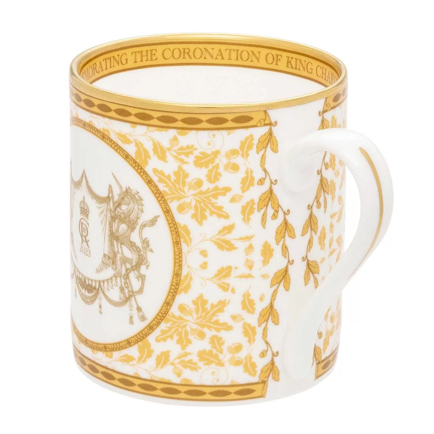 Halcyon Days Coronation Gold English Fine Bona China Mug | Cheap