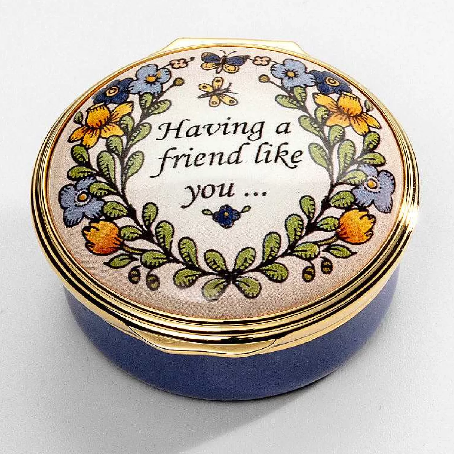 Halcyon Days Having A Friend Like You Enamel Box | Clearance