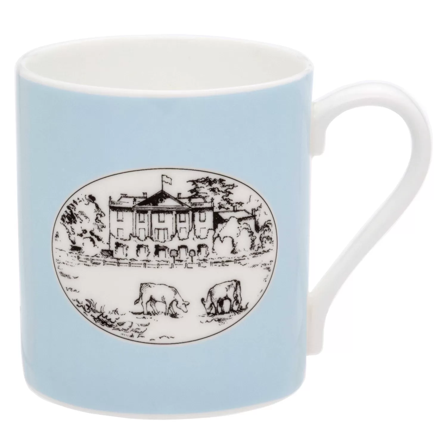 Halcyon Days Highgrove House Blue Fine Bone China Mug | Hot