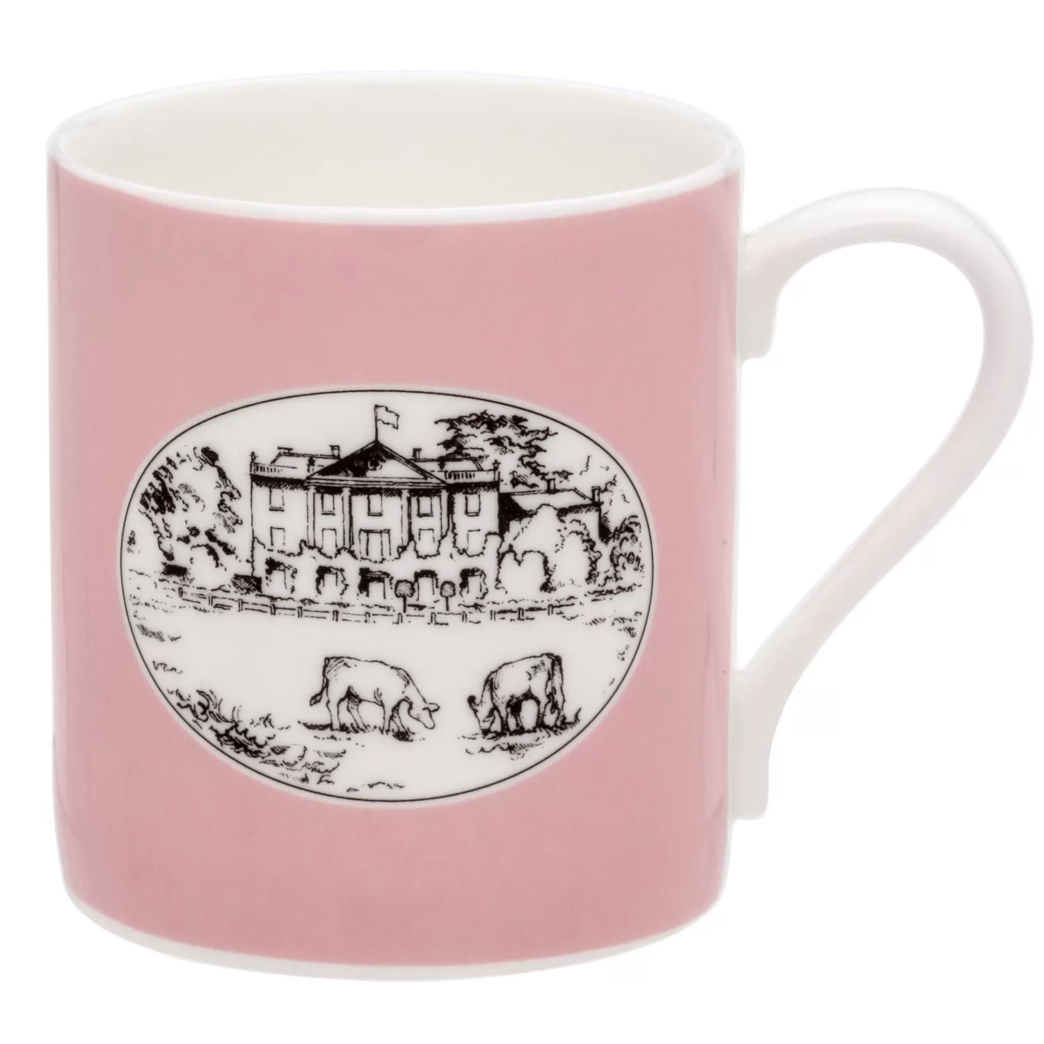 Halcyon Days Highgrove House Pink Mug | Sale