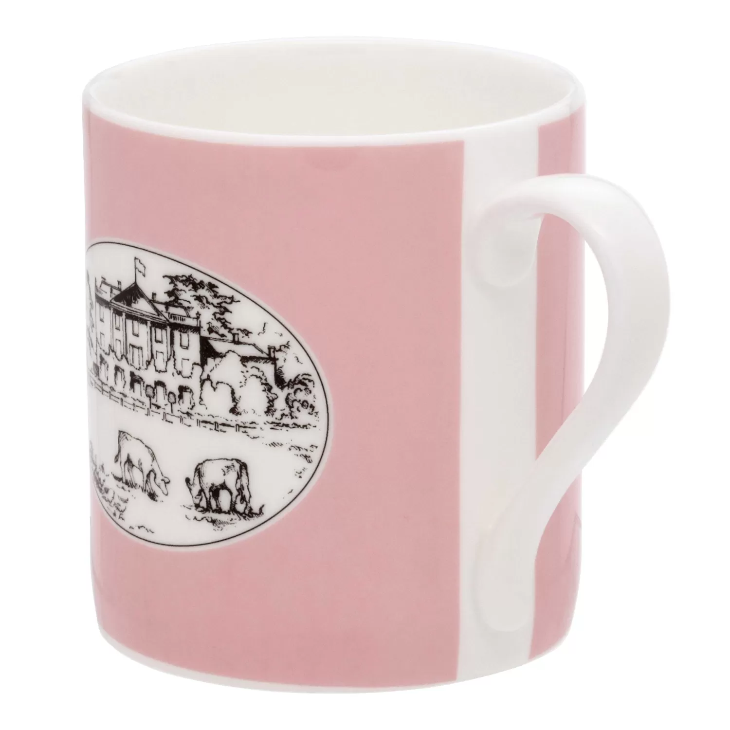 Halcyon Days Highgrove House Pink Mug | Sale