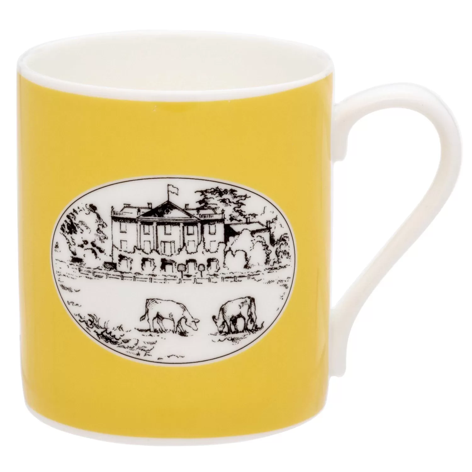 Halcyon Days Highgrove House Yellow Fine Bone China Mug | Best