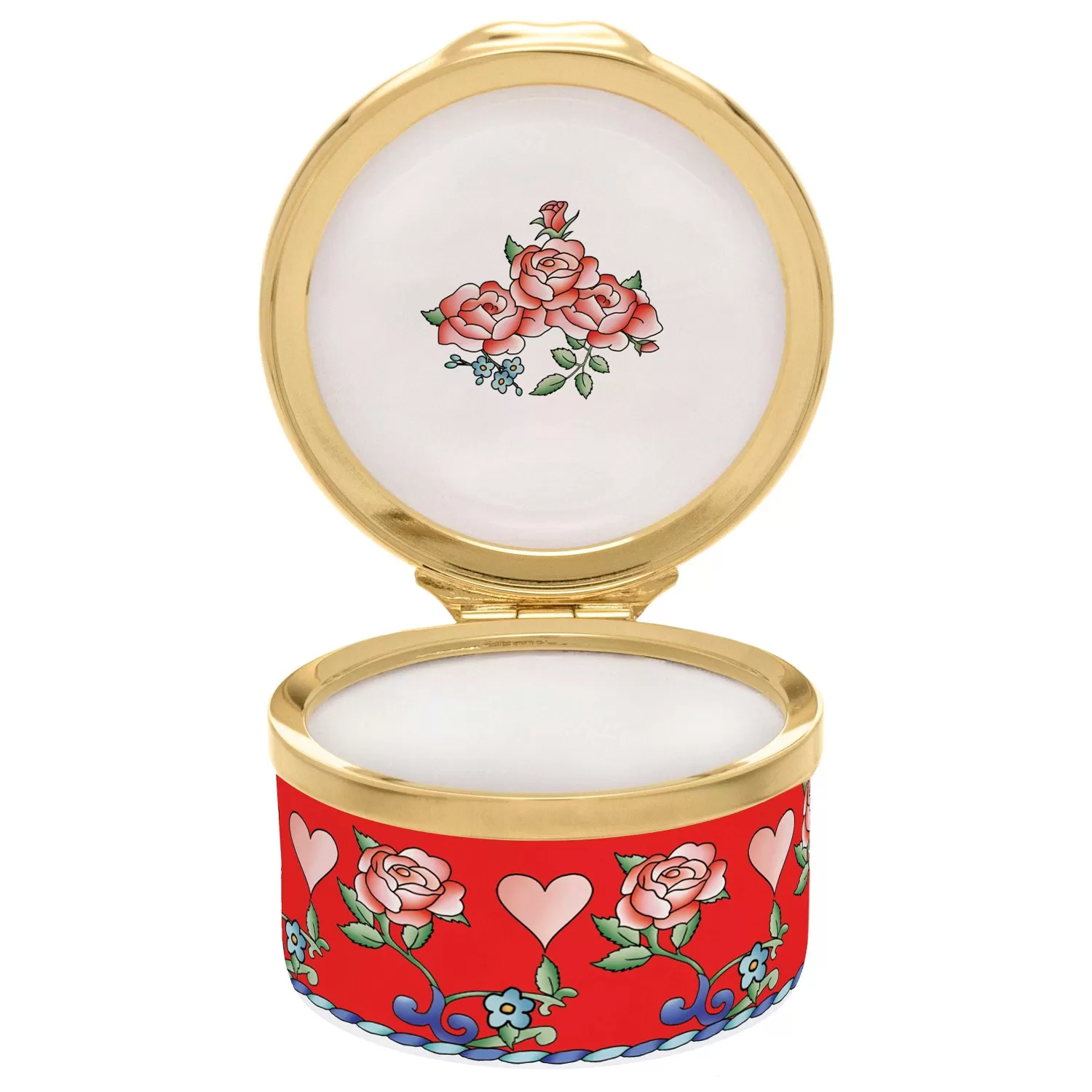 Halcyon Days I Love You Enamel Box - Personalised Sale