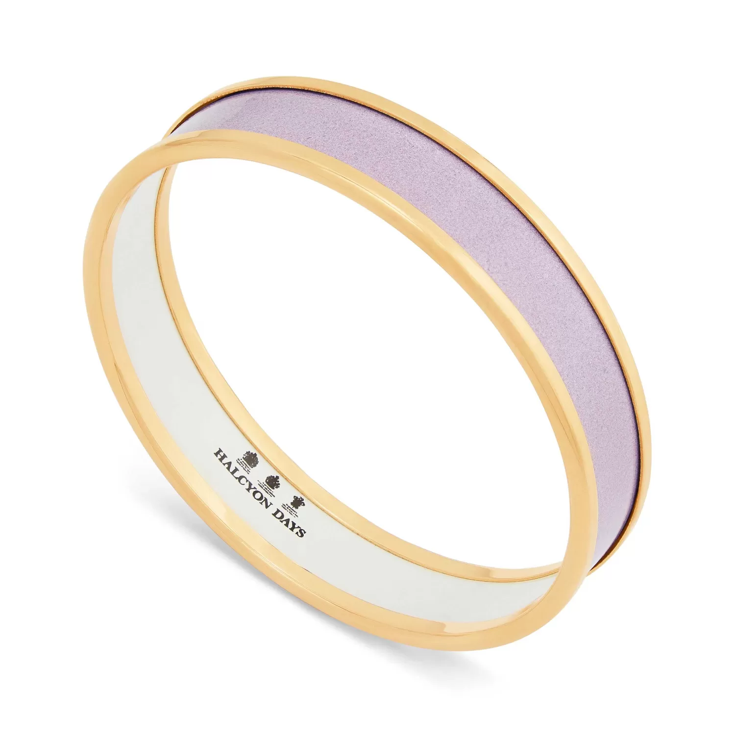Halcyon Days Lavender & Gold Enamel Bangle | Best Sale