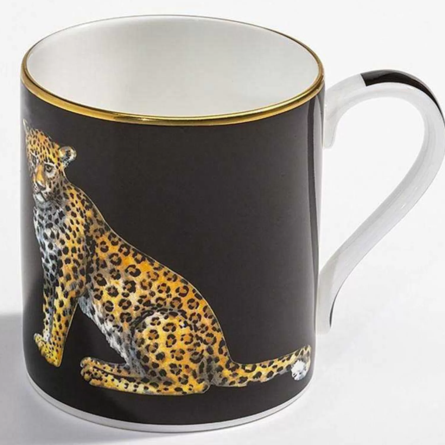 Halcyon Days Leopard Fine Bone China Mug | Sale