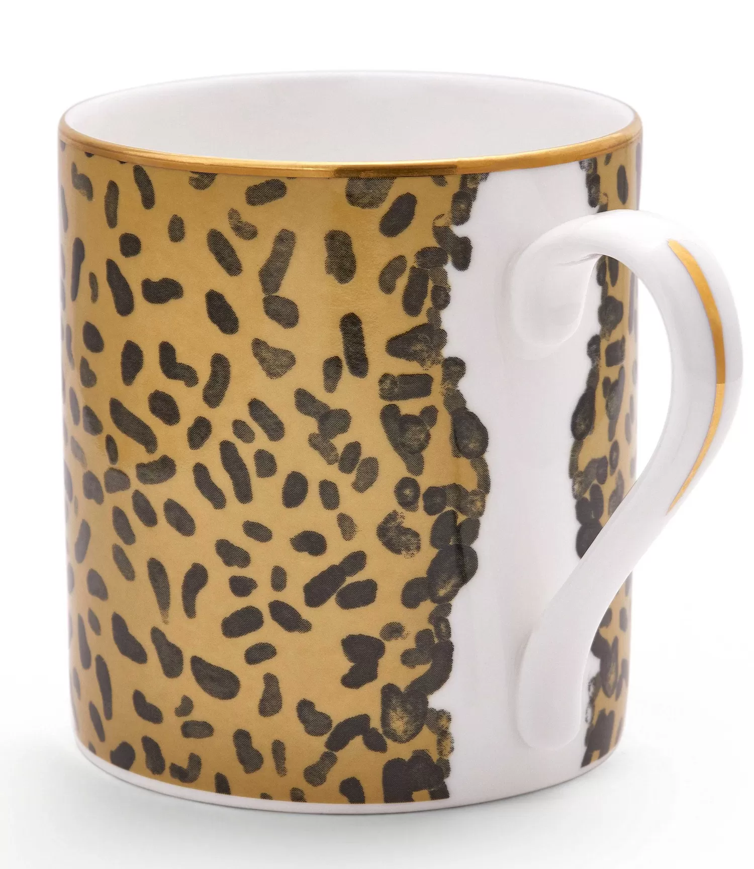Halcyon Days Leopard Print, English Fine Bone China Mug | Cheap