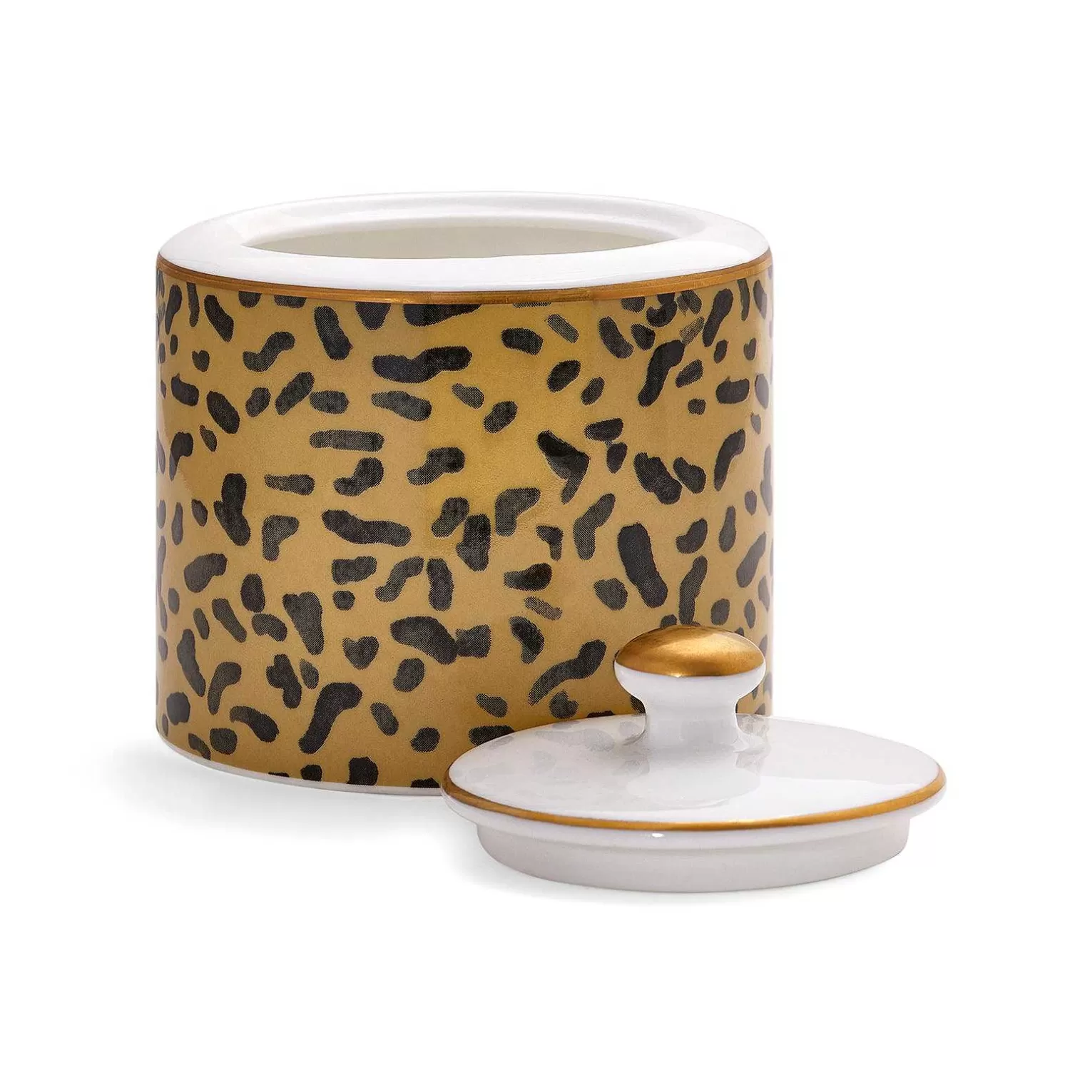 Halcyon Days Leopard Print Sugar Bowl Online