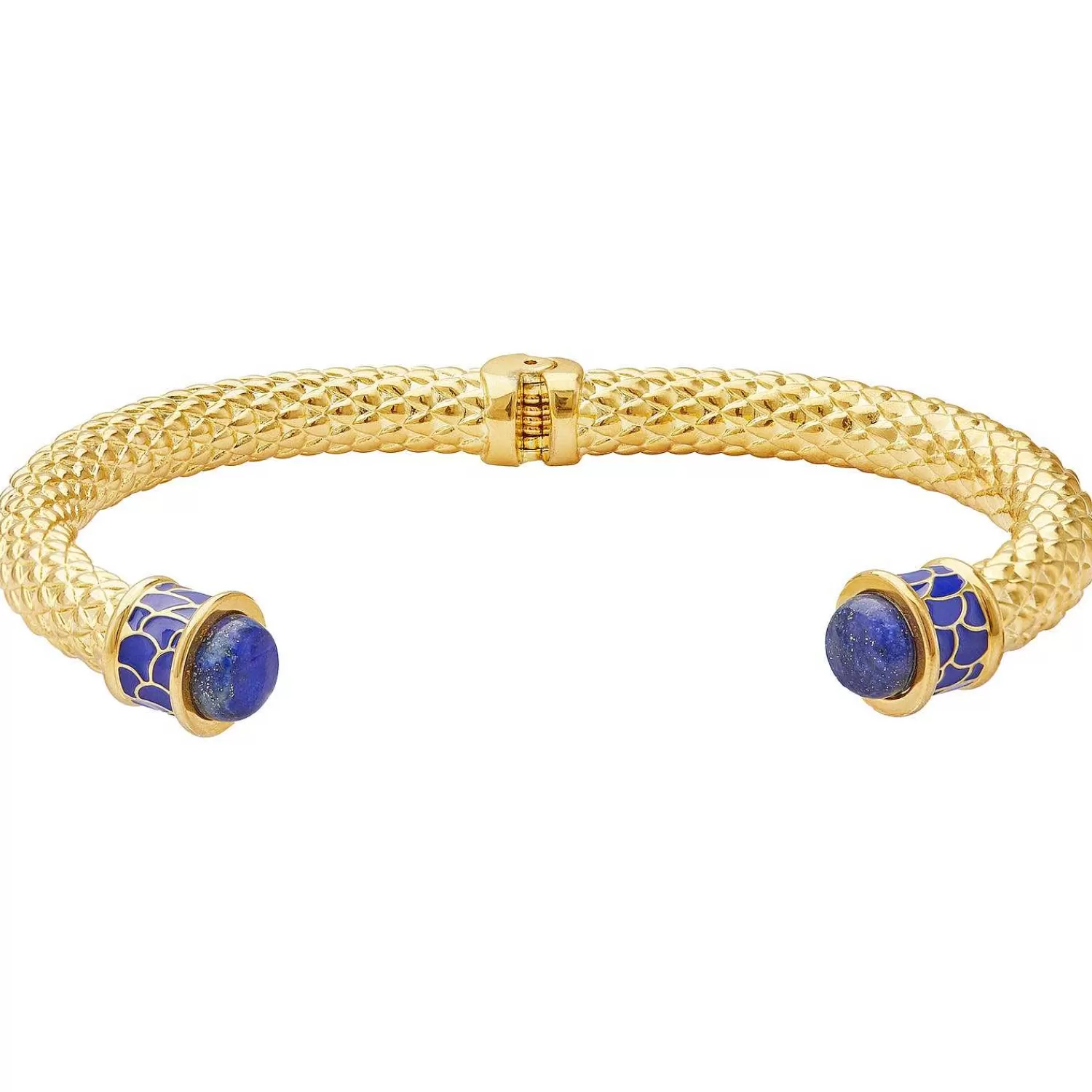 Halcyon Days Minoan Torque Cobalt & Gold Bangle Sale