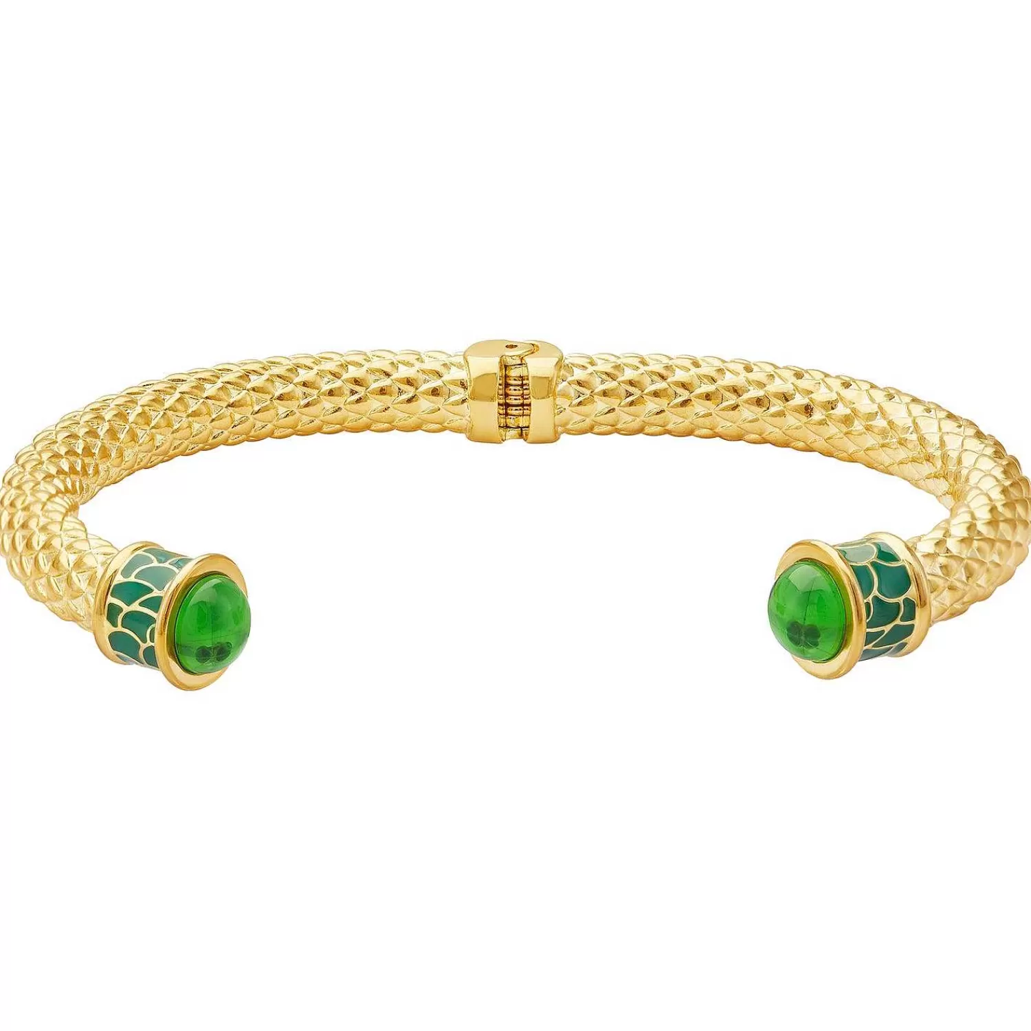 Halcyon Days Minoan Torque Emerald & Gold Bangle Best Sale