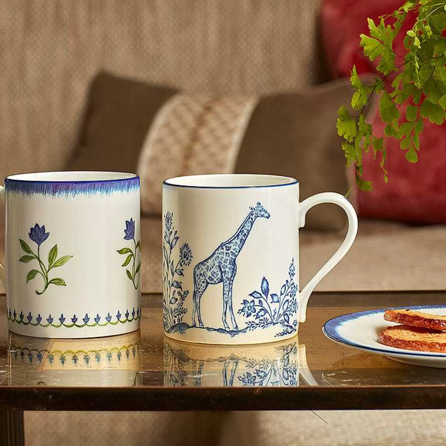 Halcyon Days Nina Campbell Marguerite Fine Bone China Mug | Store