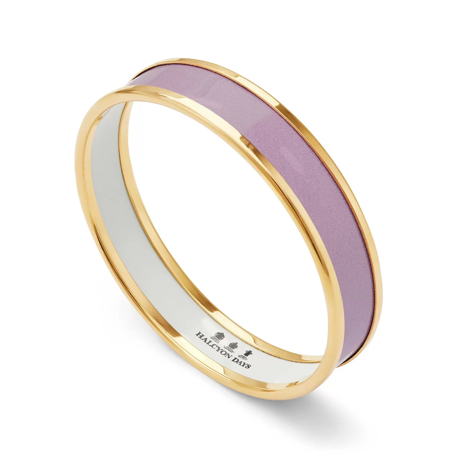 Halcyon Days Pale Pink & Gold Enamel Bangle Cheap