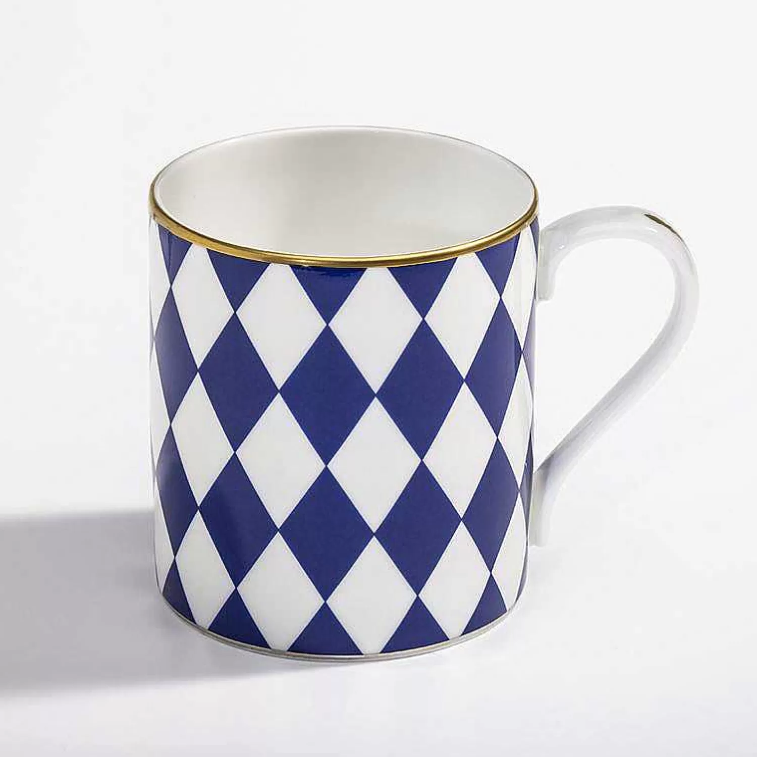 Halcyon Days Parterre Midnight And Gold Mug Hot
