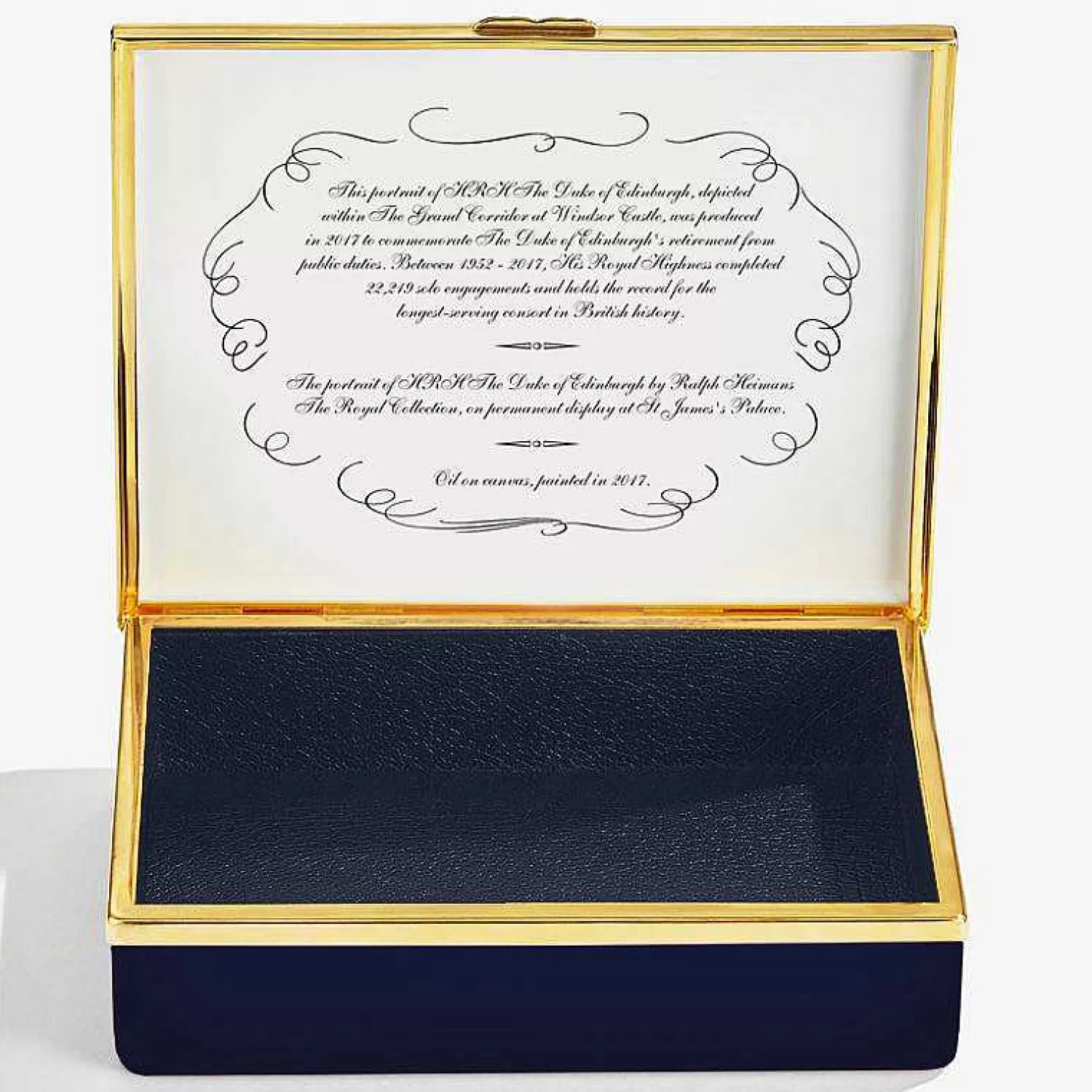 Halcyon Days Portrait Of Hrh The Duke Of Edinburgh Enamel Box By Ralph Heimans Store