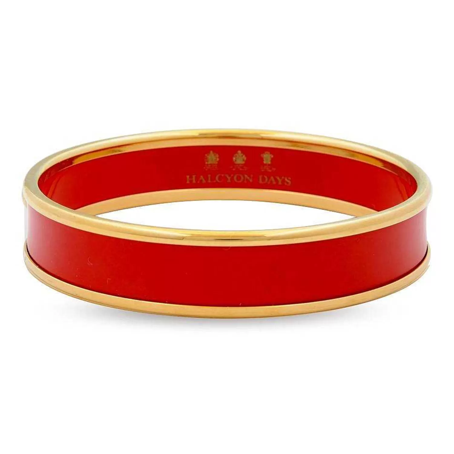 Halcyon Days Red & Gold Enamel Bangle | Shop