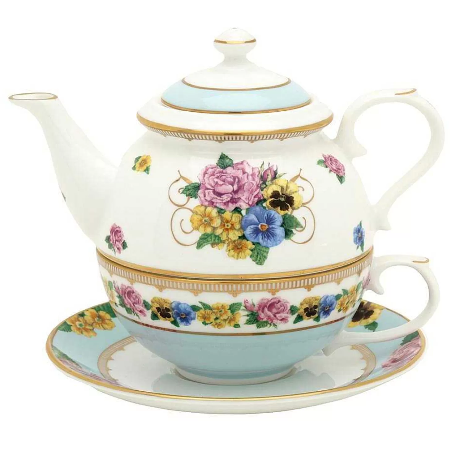 Halcyon Days Shell Garden Tea For One Outlet