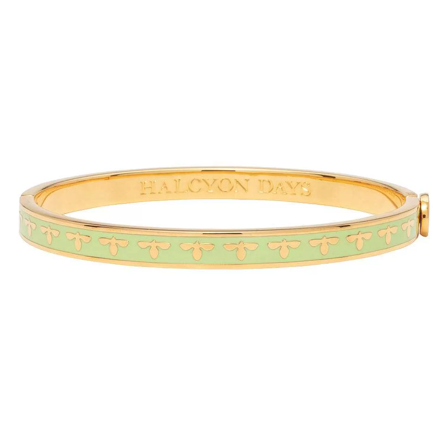 Halcyon Days Skinny Bee Meadow & Gold Bangle | Best Sale