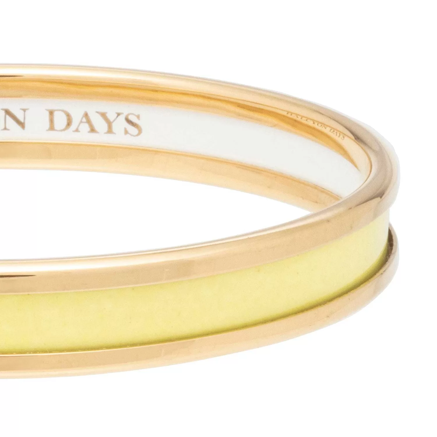 Halcyon Days Skinny Buttercup & Gold Enamel Bangle | Best Sale
