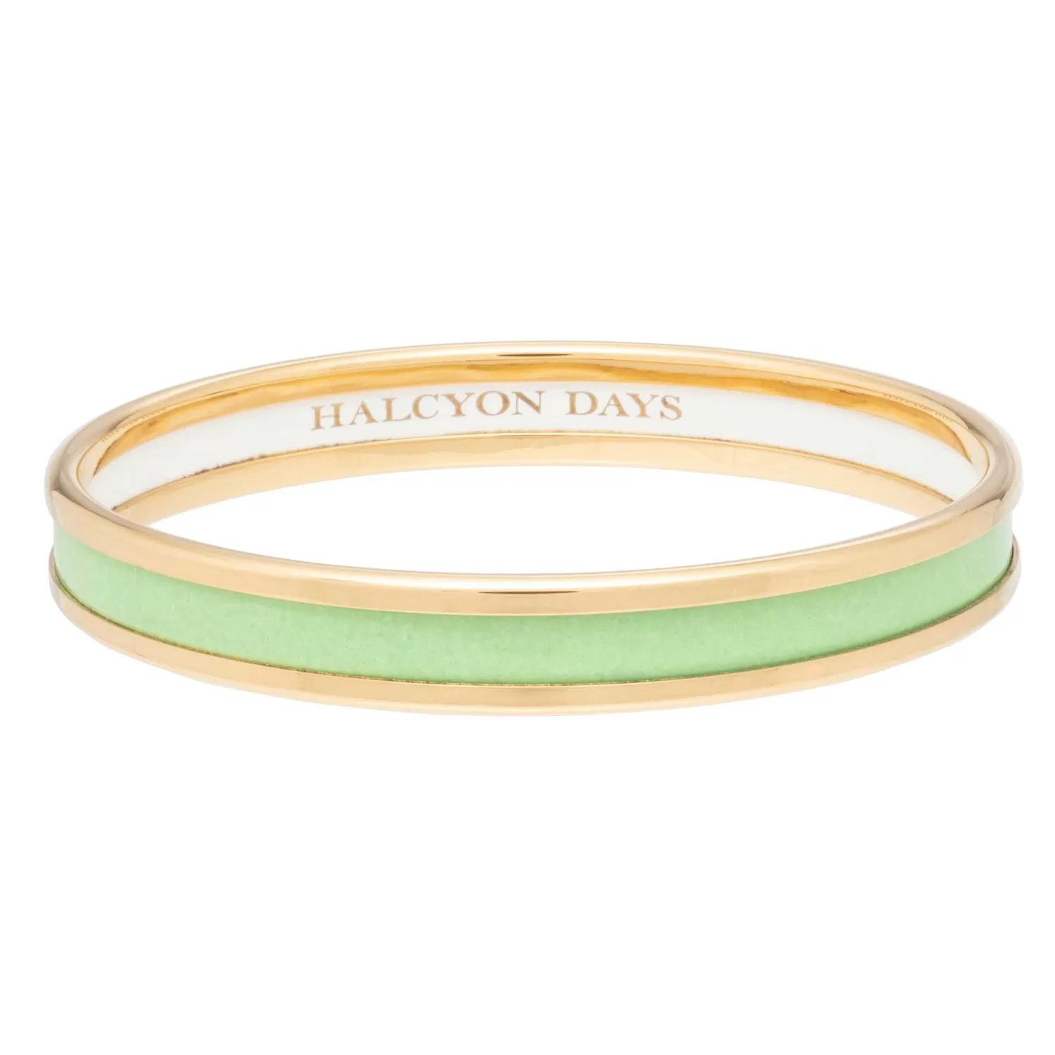 Halcyon Days Skinny Meadow & Gold Enamel Bangle | Discount