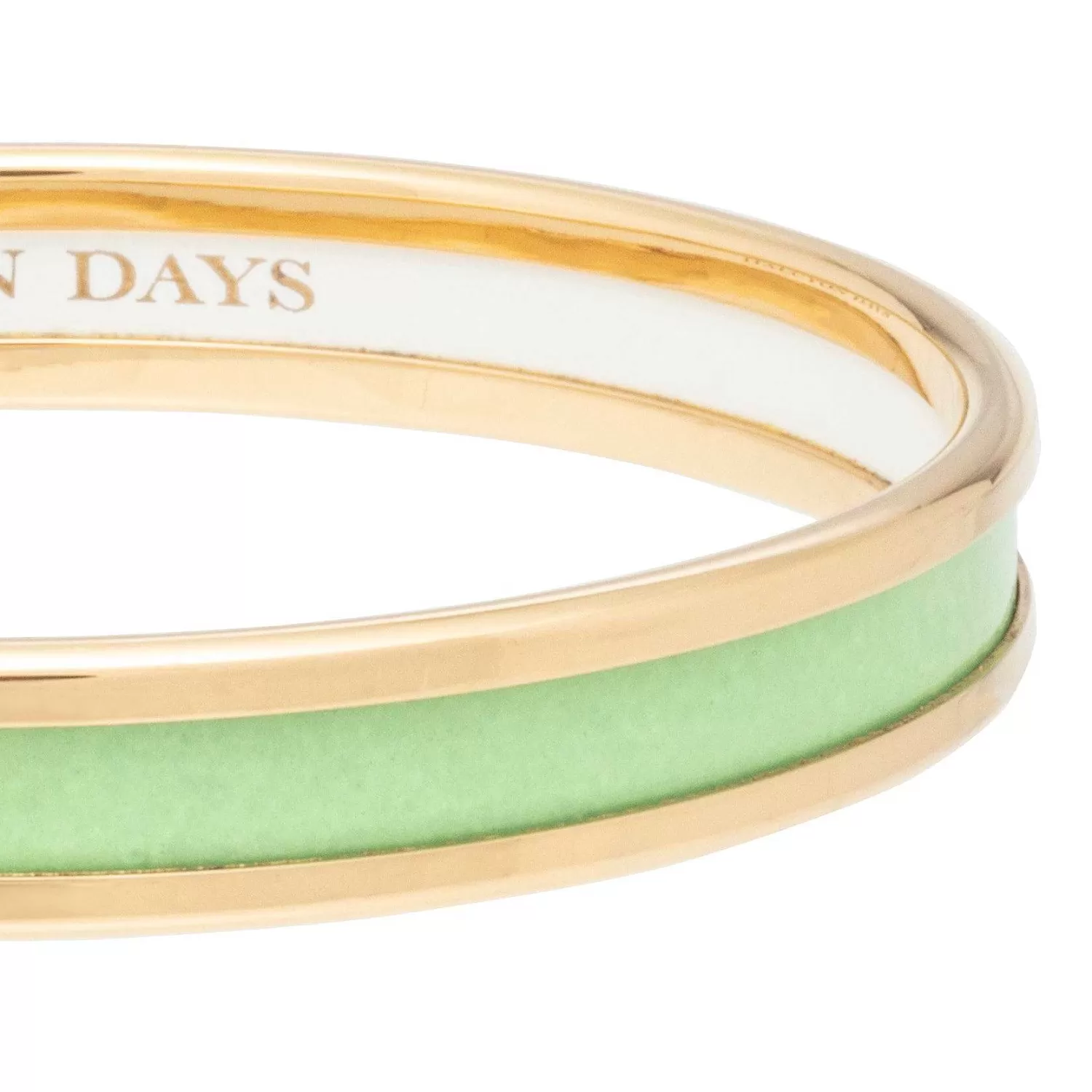 Halcyon Days Skinny Meadow & Gold Enamel Bangle | Discount