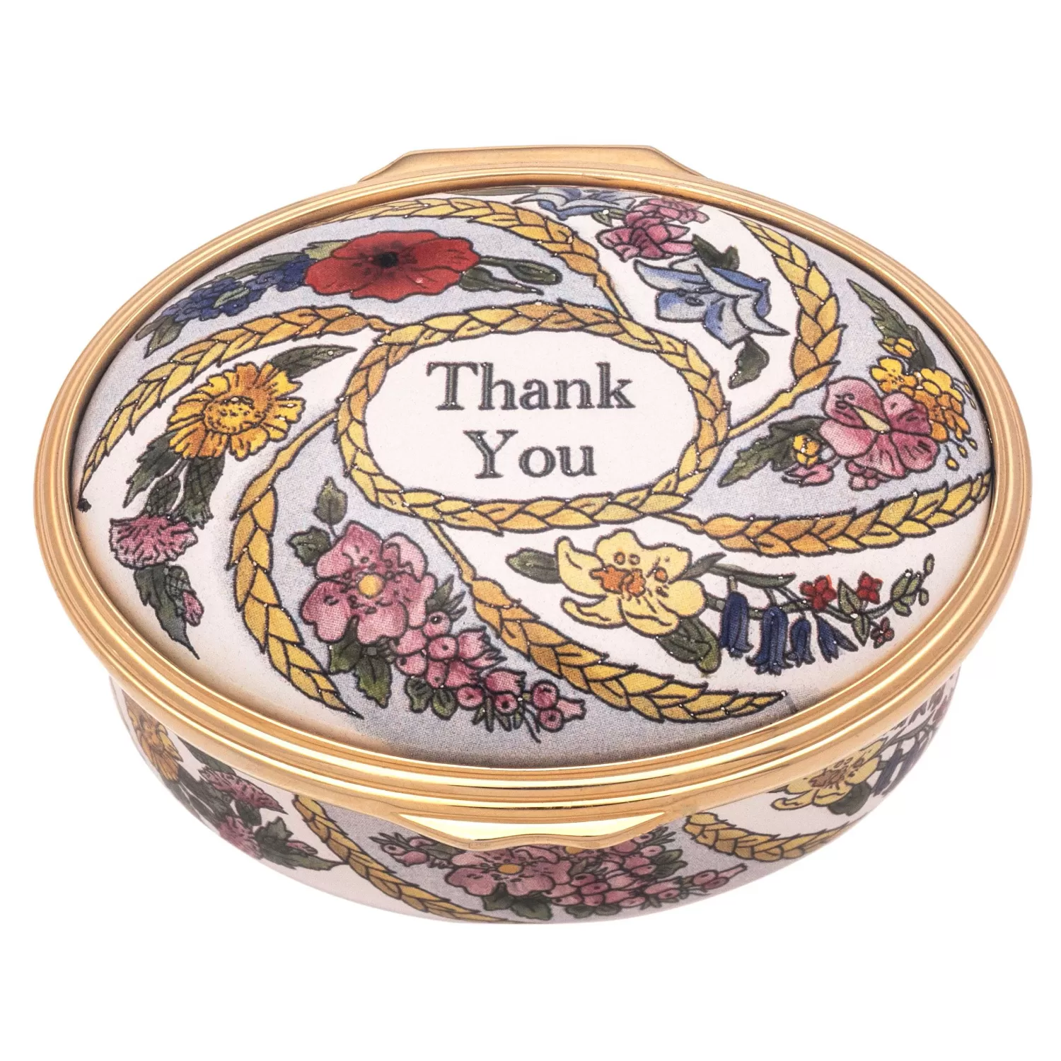 Halcyon Days Thank You Enamel Box | Best Sale