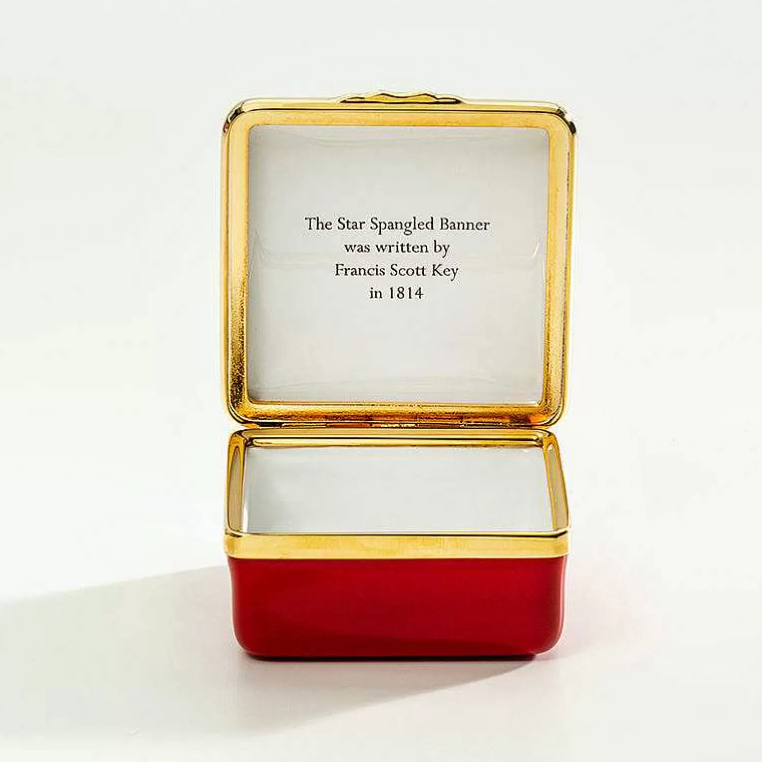Halcyon Days The Star Spangled Banner Enamel Box - Personalised Store