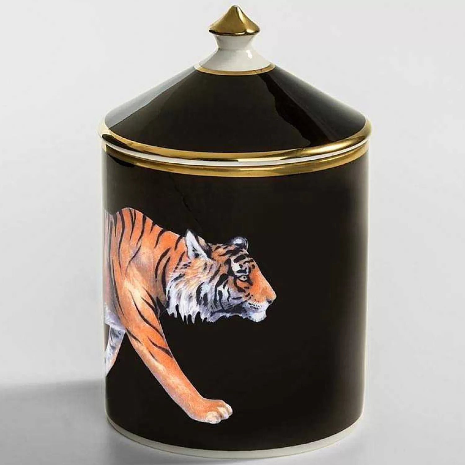 Halcyon Days Tiger Black Jasmine Lidded Candle New
