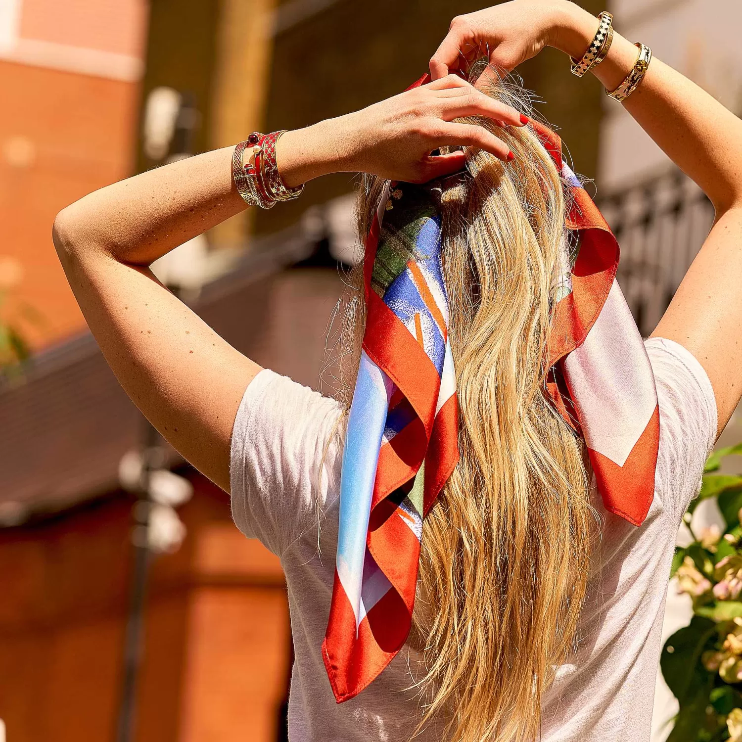 Halcyon Days Trooping The Colour Silk Scarf Clearance
