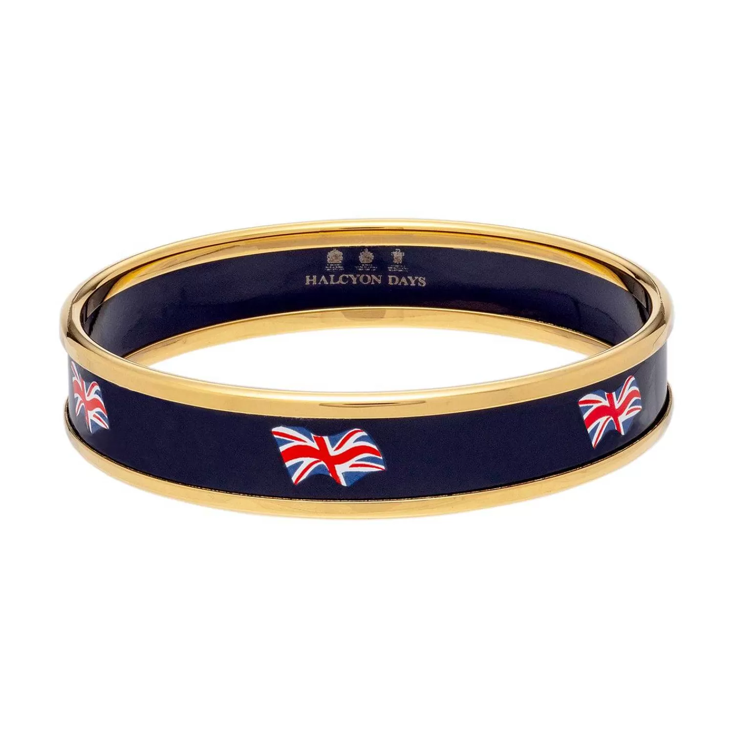 Halcyon Days Union Flag Enamel Bangle | Flash Sale