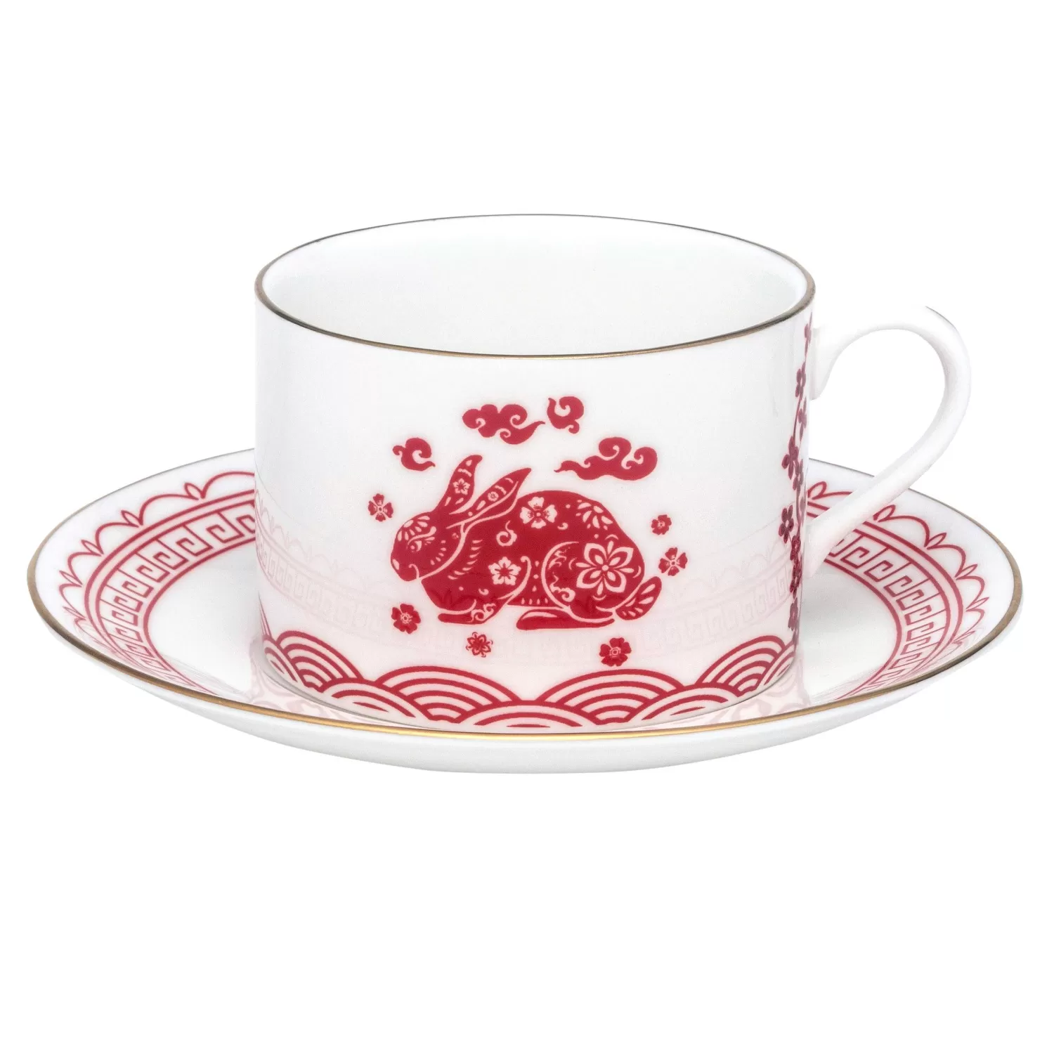 Halcyon Days Year Of The Rabbit Teacup & Saucer Outlet