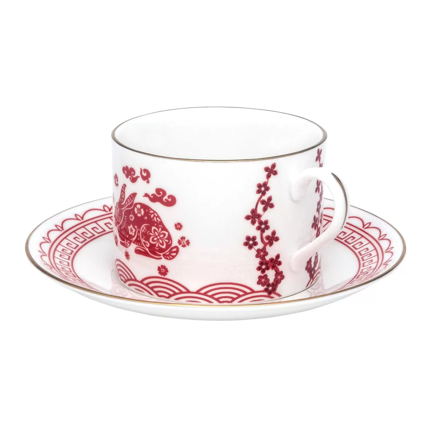 Halcyon Days Year Of The Rabbit Teacup & Saucer Outlet